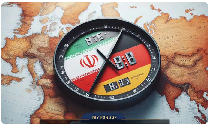 اختلاف ساعت ایران و آلمان